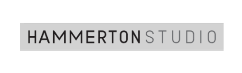 A logo for hammerton studio is shown on a white background.