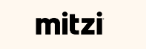 The word mitzi is written in black on a white background.