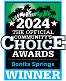 The official community 's choice awards winner is bonita springs