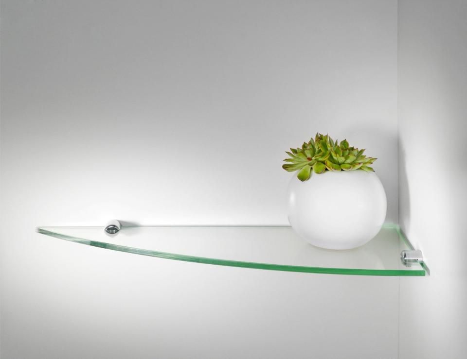 mensola in vetro