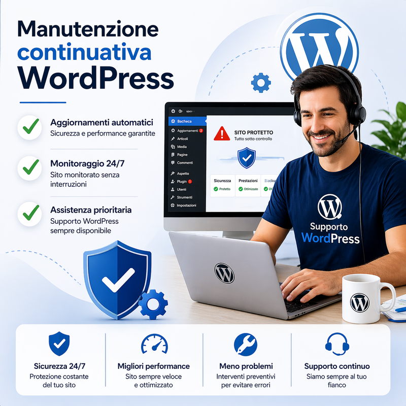 Manutenzione sito WordPress