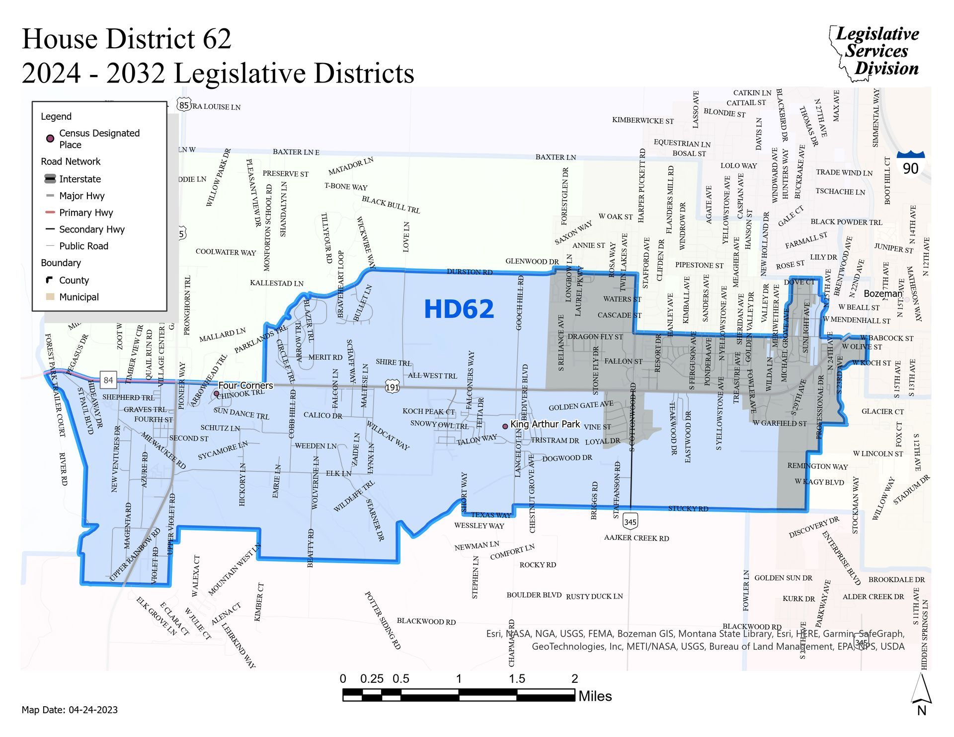 House District 62 Map