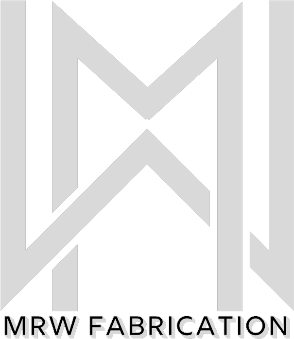A logo for a company called mrw fabrication.