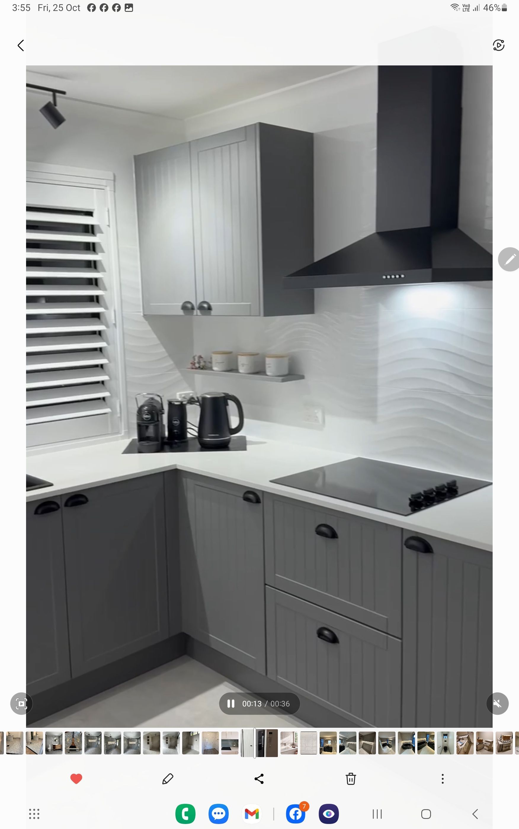 Modern Kitchen With Gray Shaker Cabinets