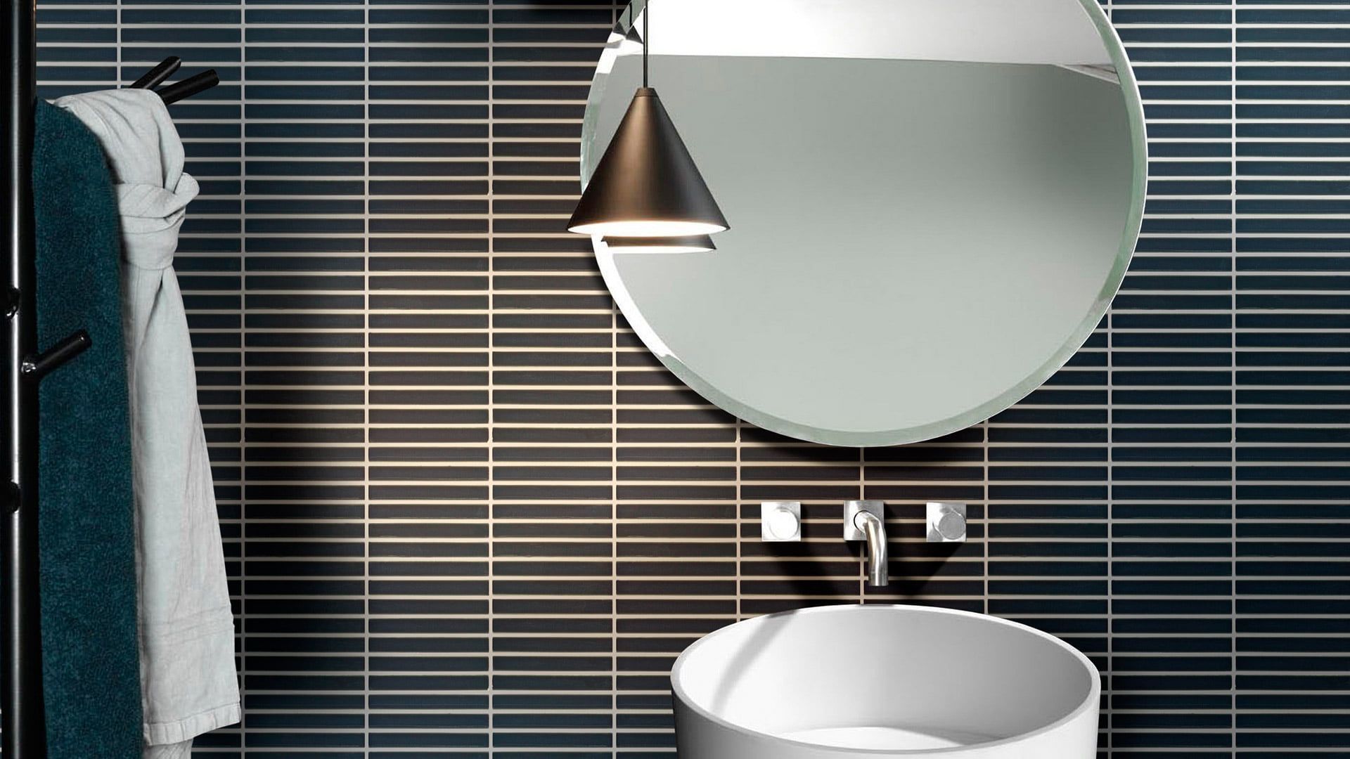 Matt black kit kat mosaic