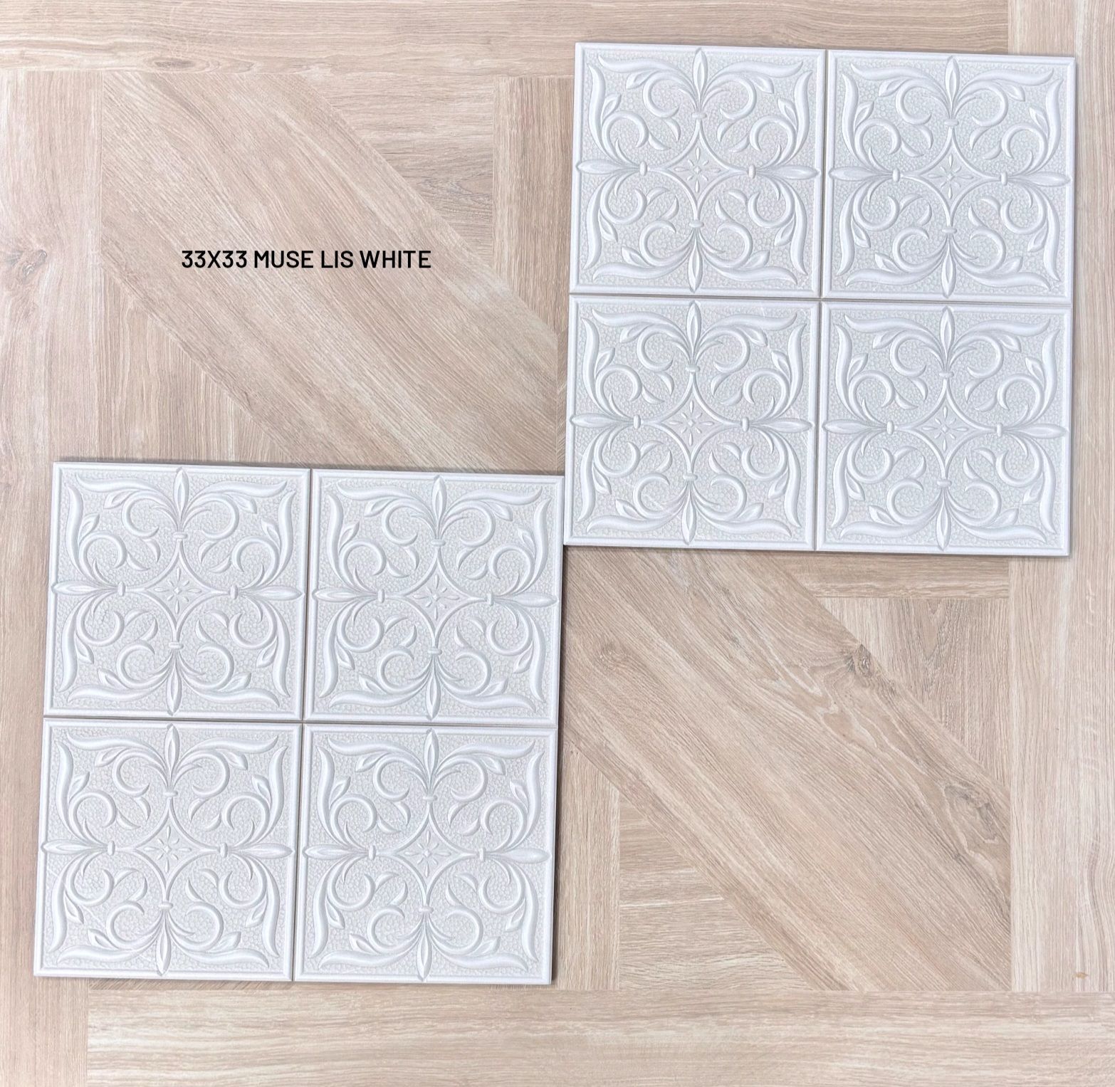 33x33cm Muse Lis White Wall, $47.00/m2