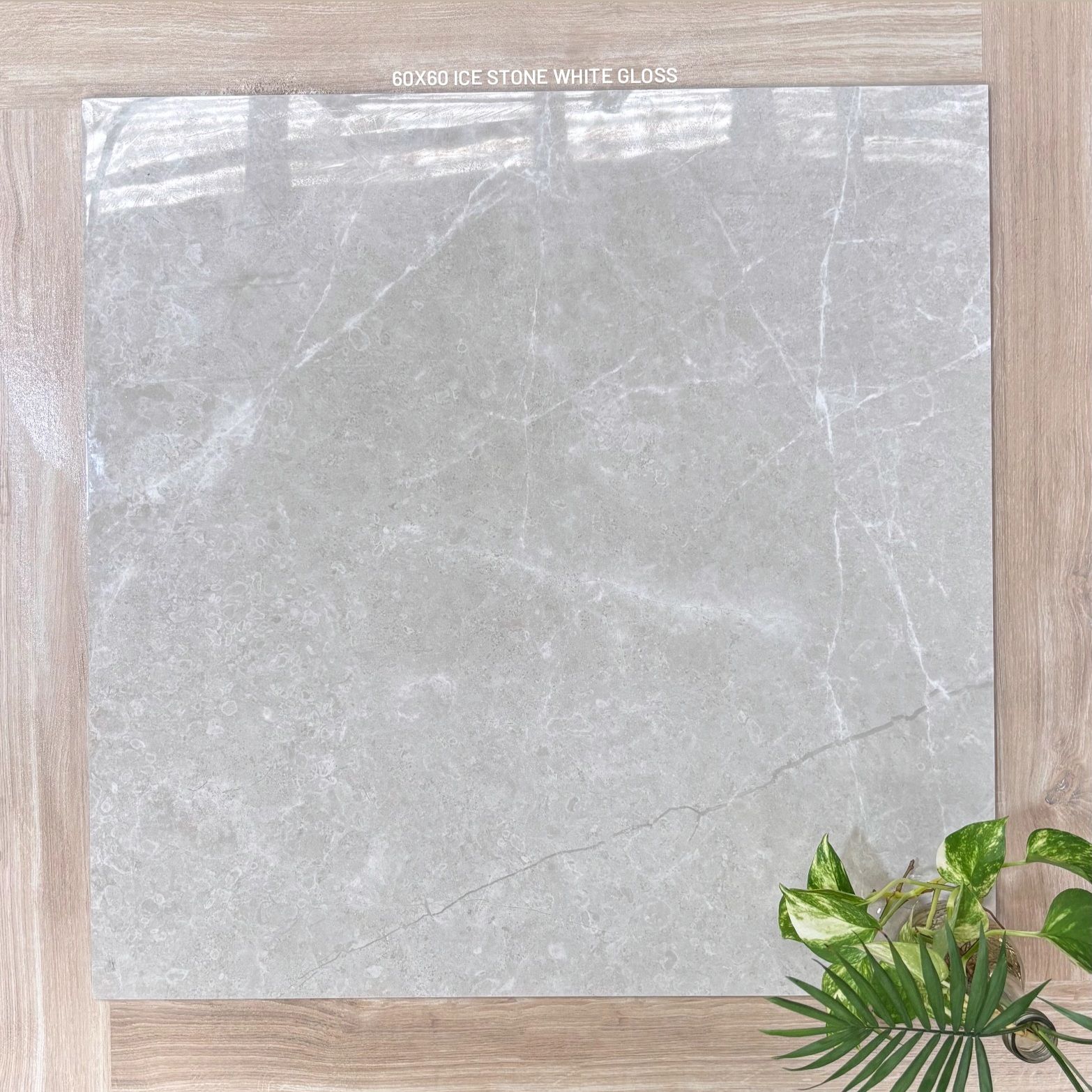 Ice stone white tile