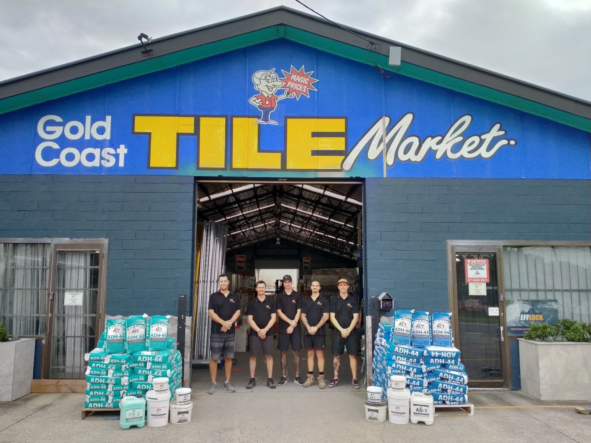Gold Coast Tile Market team and building.