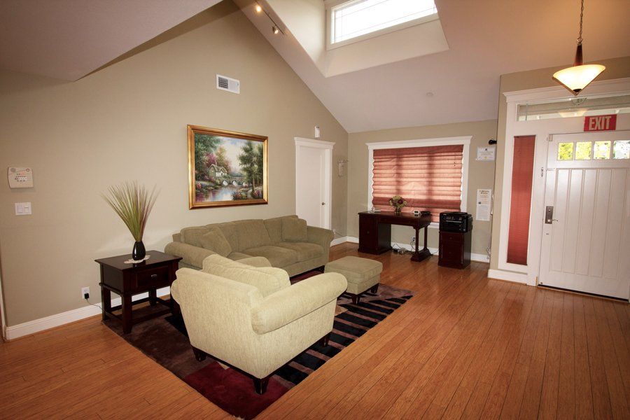 living room with couches