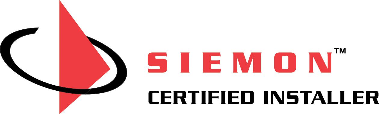 A siemon certified installer logo on a white background