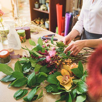 Floral Shop — Florist Arranging Flowers in St. Francis, WI