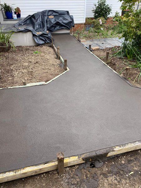 New Construct Residential Footpath — BJ's Concreting in North Huskisson, NSW