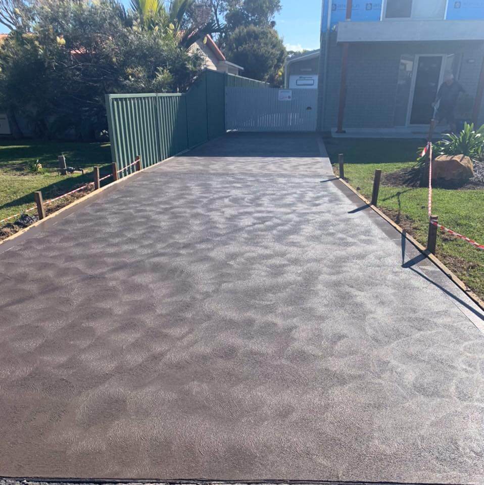 Newly Concrete Driveway — BJ's Concreting in North Huskisson, NSW