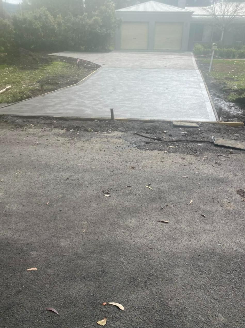 Concrete Driveway is Being Built in Front of a House — BJ's Concreting in North Huskisson, NSW
