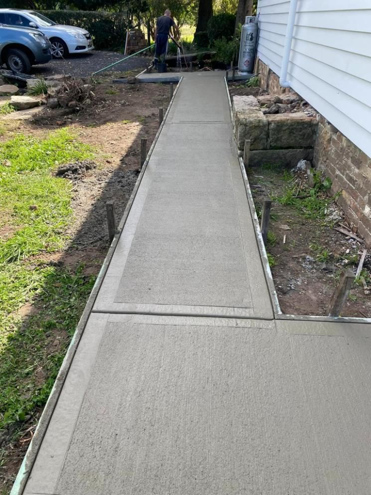 Concrete Walkway is Being Built in Front of a House — BJ's Concreting in Callala Bay, NSW