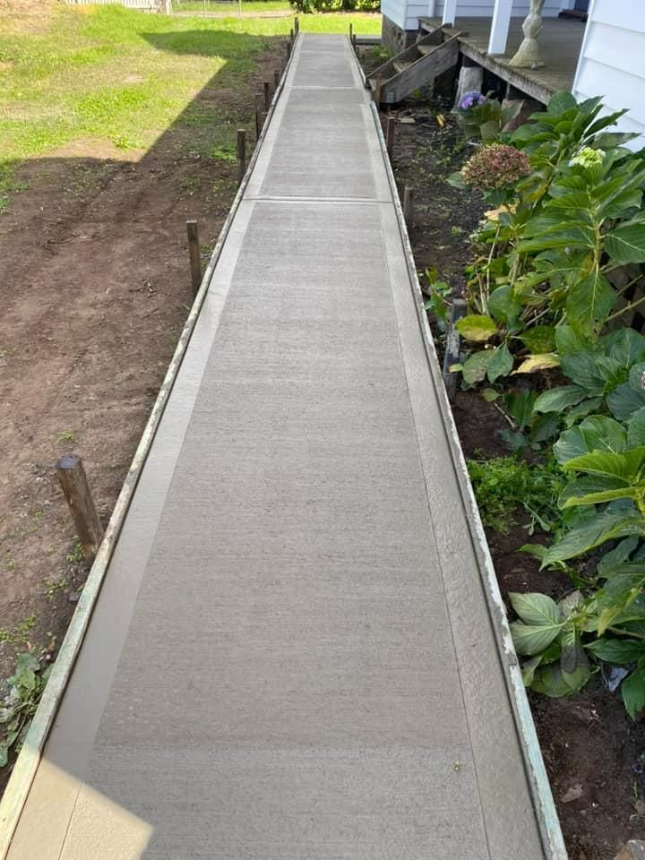 Concrete Walkway is Being Built in Front of a House — BJ's Concreting in Sanctuary Point, NSW