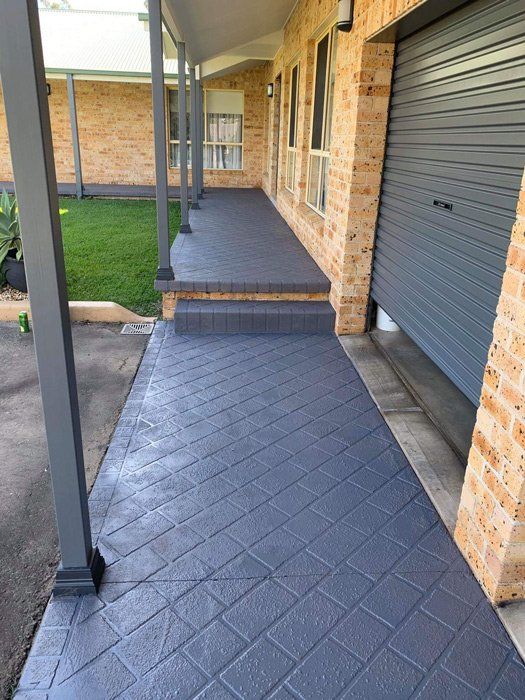 Footpaths with Color — BJ's Concreting in North Huskisson, NSW