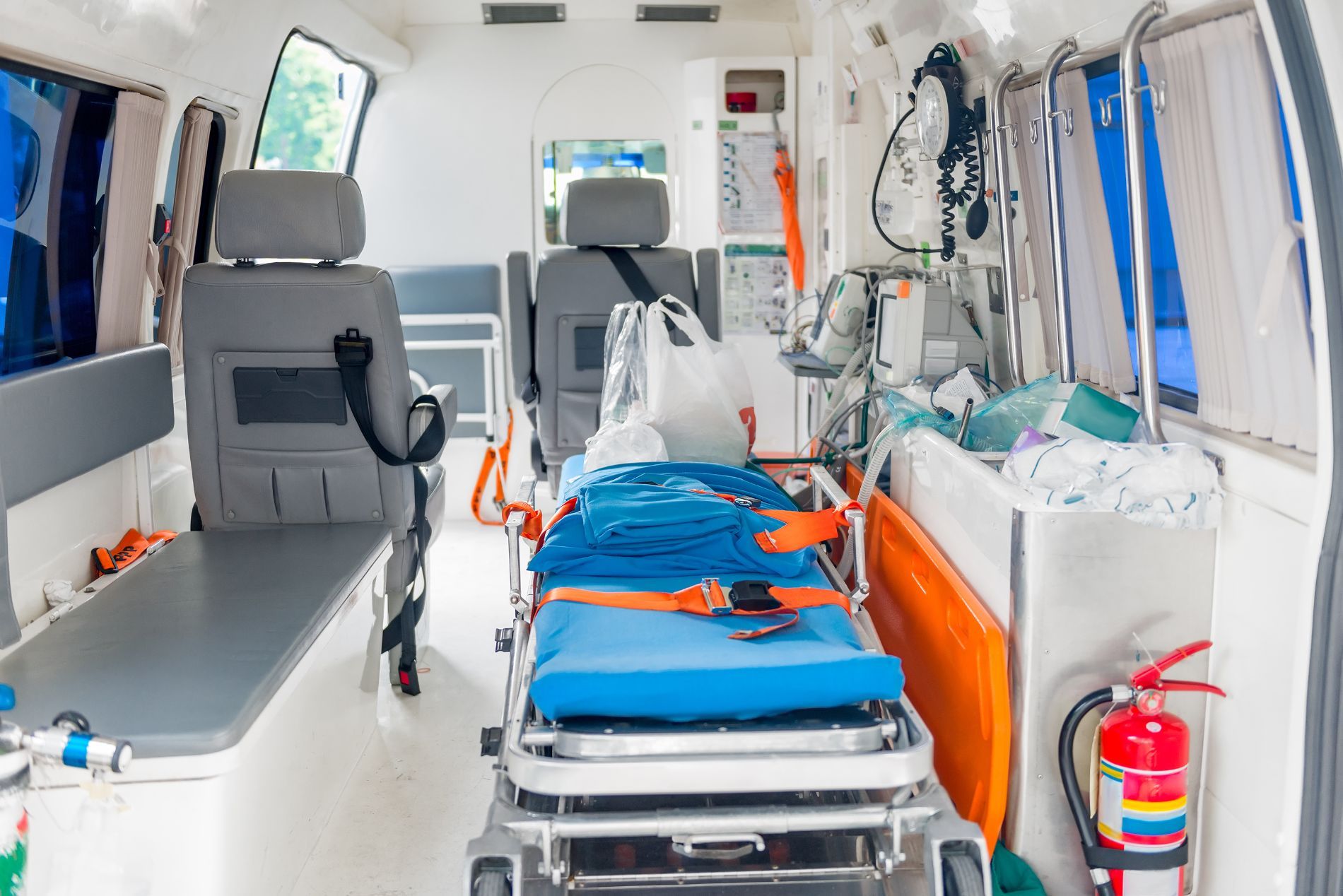 interno di un'ambulanza