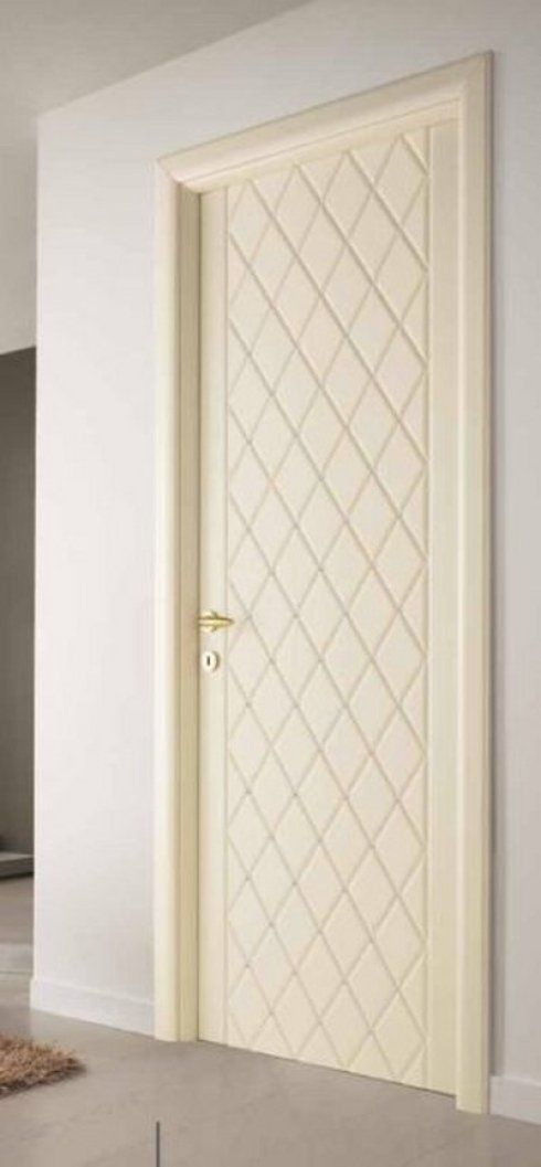 Porta bianca con motivo a rombi