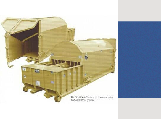 Yellow-colored Recycling Compactor — trash compactor in Commerce City, CO