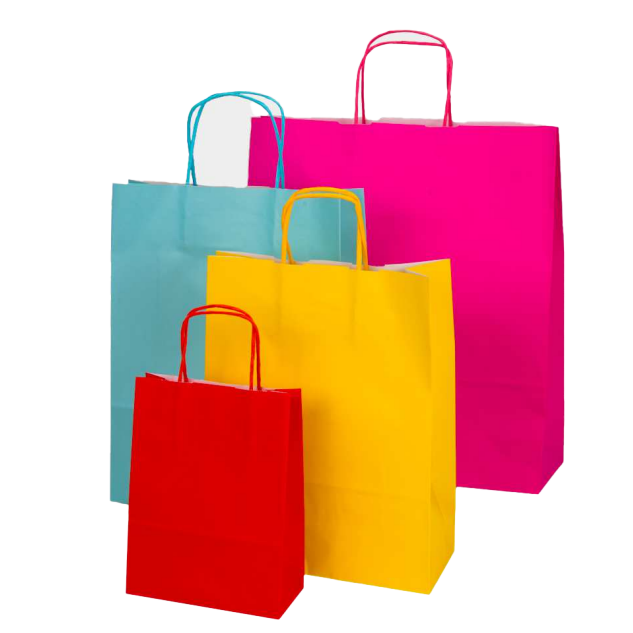 sacchetti di carta colorati