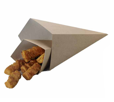 coni in cartone per polletti fritti