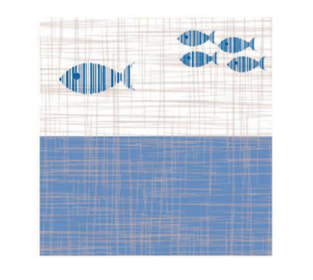 tovaglioli con decorazione marina