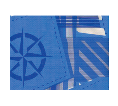 tovaglia con ricami marini