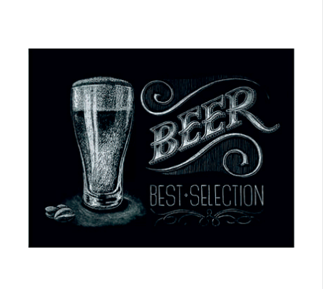 tovaglietta con birra