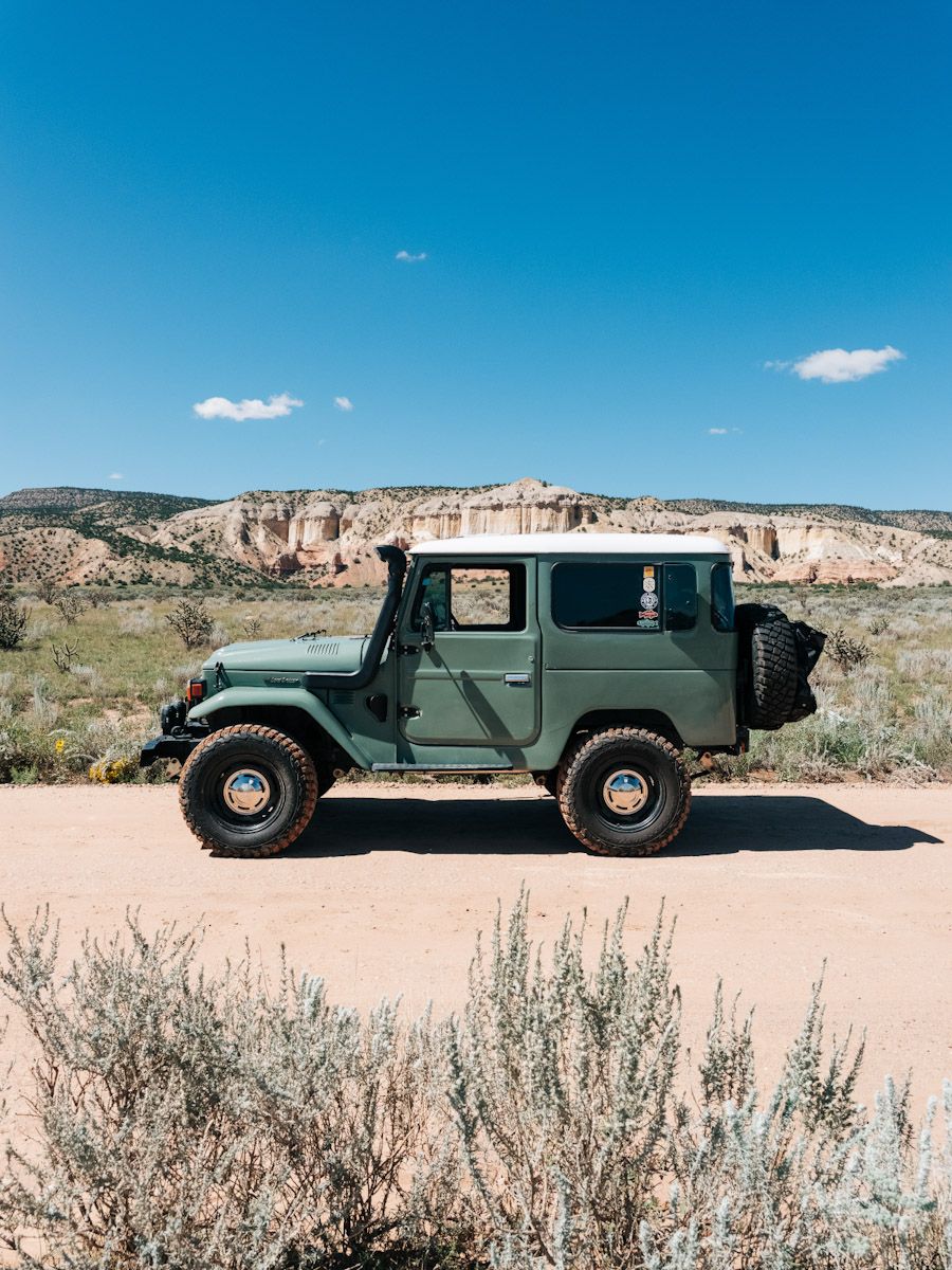 1983 Toyota Land Cruiser in New Mexico on the ATLATL Media Trout Challenge.