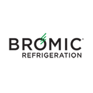 A logo for bromic refrigeration is shown on a white background