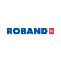 The roband logo is blue and red on a white background.
