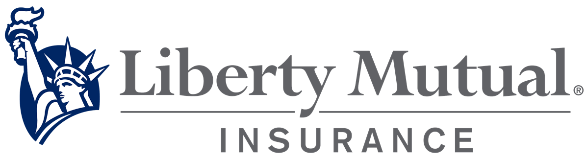 The logo for liberty mutual insurance has a statue of liberty on it.