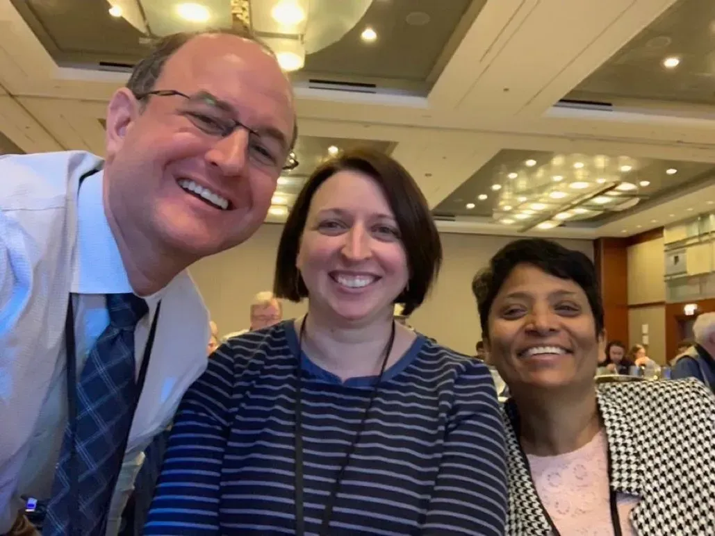 Dr. Eric Rosenbaum, Dr. Rebecca Levy, and Dr. Daisy Alapat at CAP HOD meeting.