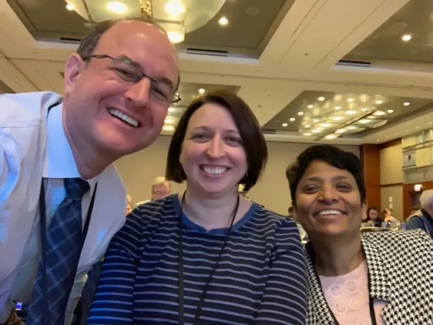 Dr. Eric Rosenbaum, Dr. Rebecca Levy, and Dr. Daisy Alapat at CAP HOD meeting.
