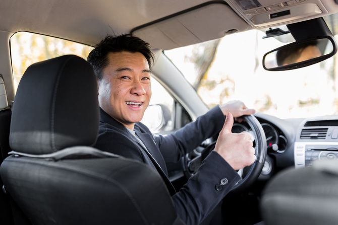 asian english speaking driver photo