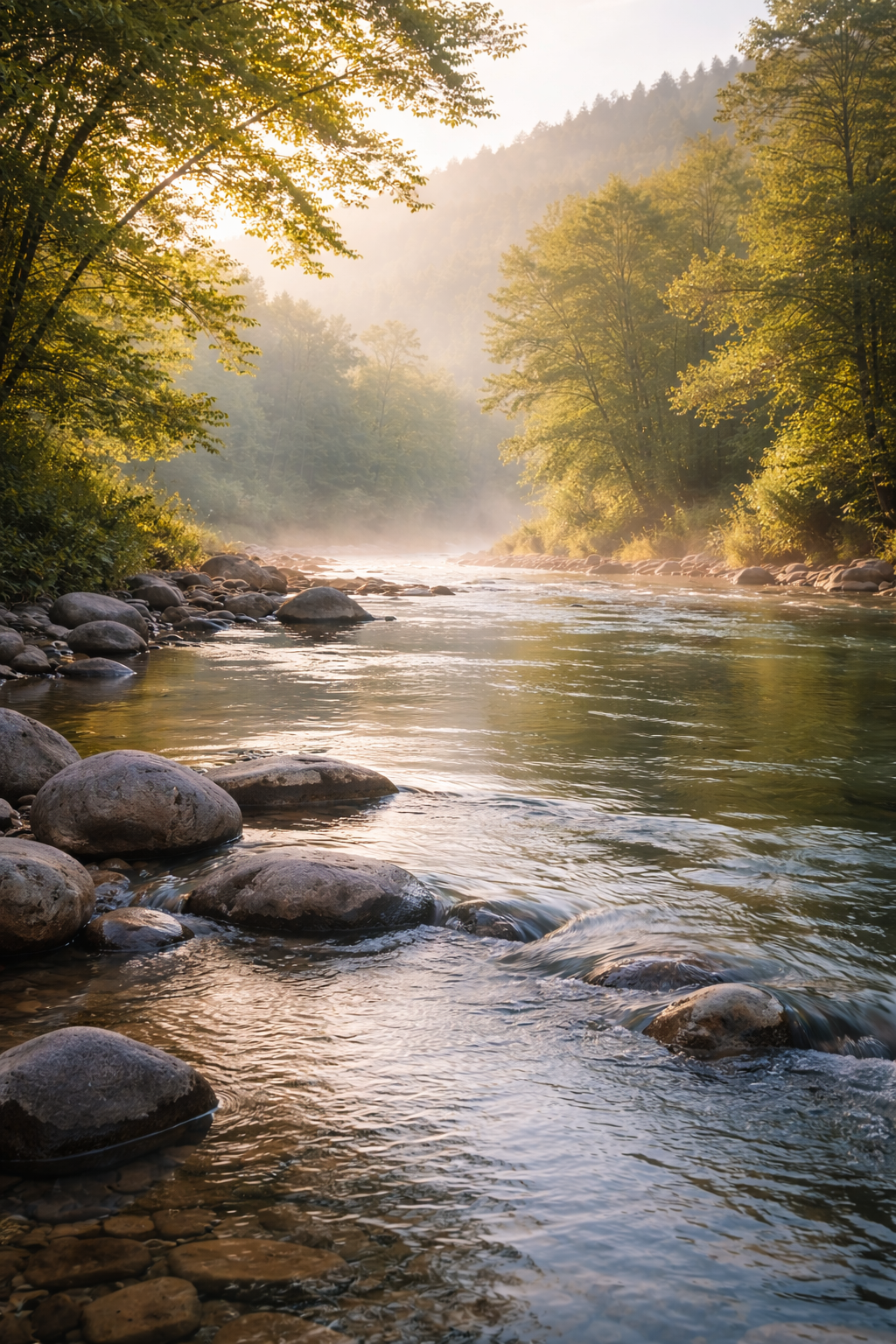 rivier hechting rust stress