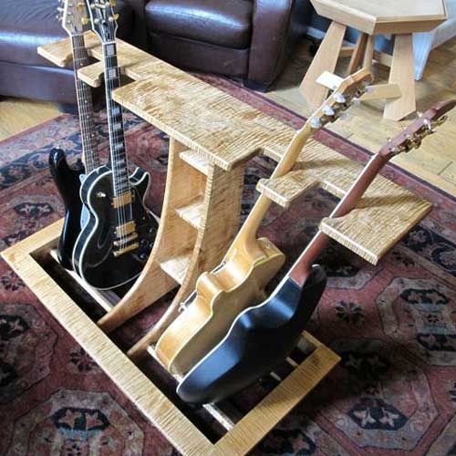 Guitar Stand – Ann Arbor, MI – B&B Heartwoods, Inc.