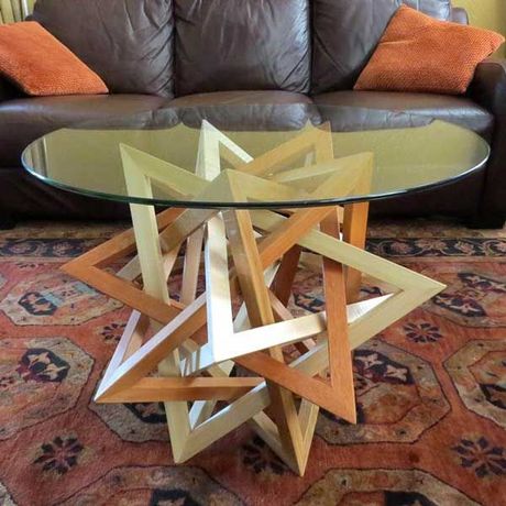 Artistic Wooden Table – Ann Arbor, MI – B&B Heartwoods, Inc.