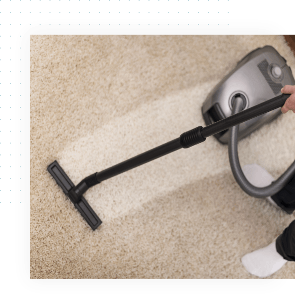 Hot water extraction cleaning performed on a carpet in Launceston