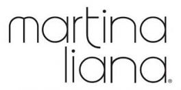 A black and white logo for martina liana