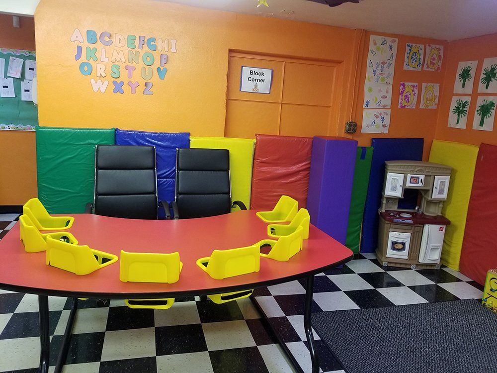 Colorful Chairs And Tables — St. Avenel, NJ — Pumpkin Patch Child Care Centers