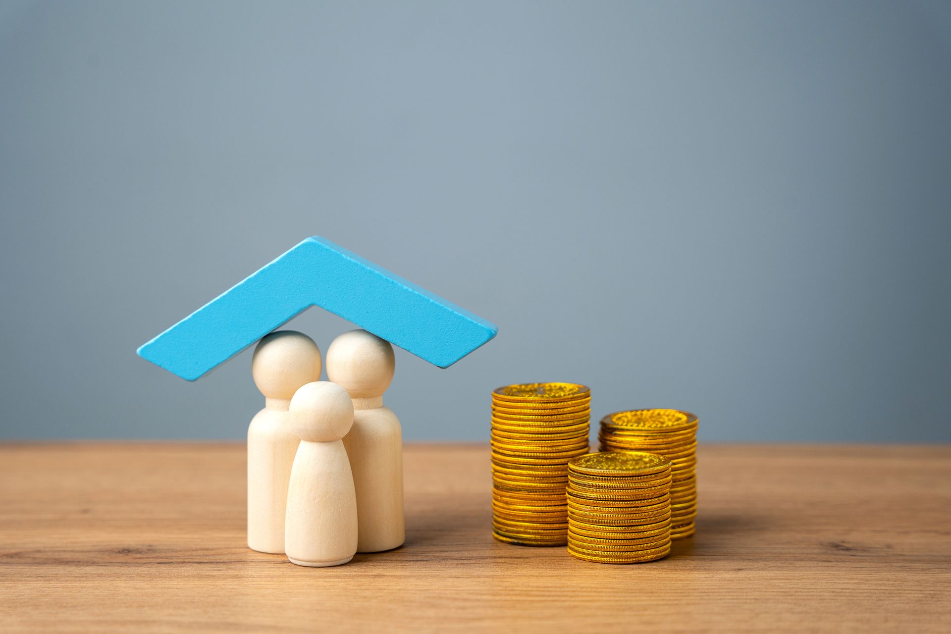 Property, home or health insurance concept.
