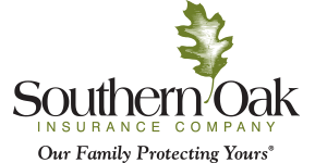 The logo for southern oak insurance company shows an oak leaf