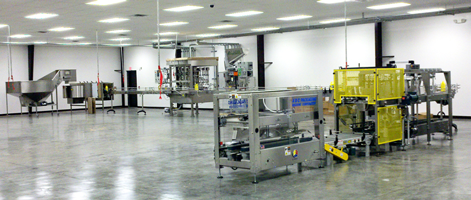 A large room with lots of machinery in it