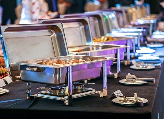 Chafing Dish With Food — Newtown, PA — Piccolo Trattoria Italian Catering