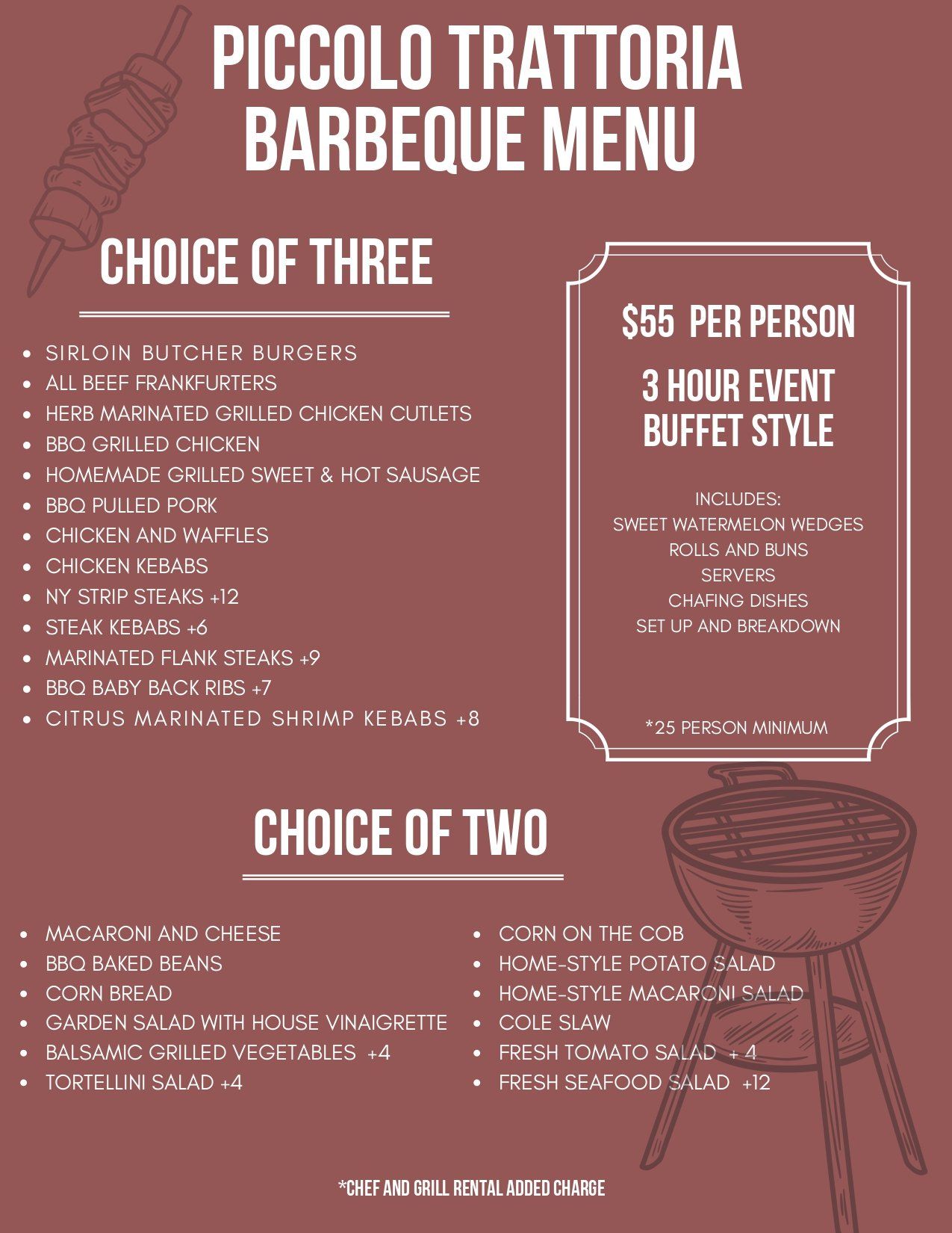 Summer BBQ Piccolo Trattoria Catering