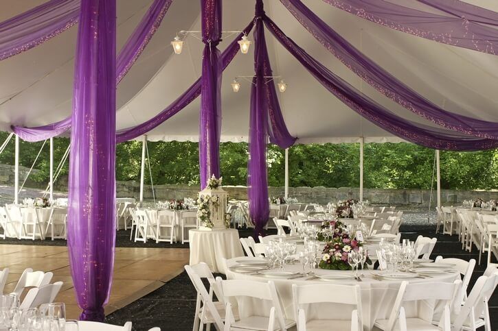 Violet Themed Catering Place — Newtown, PA — Piccolo Trattoria Italian Catering