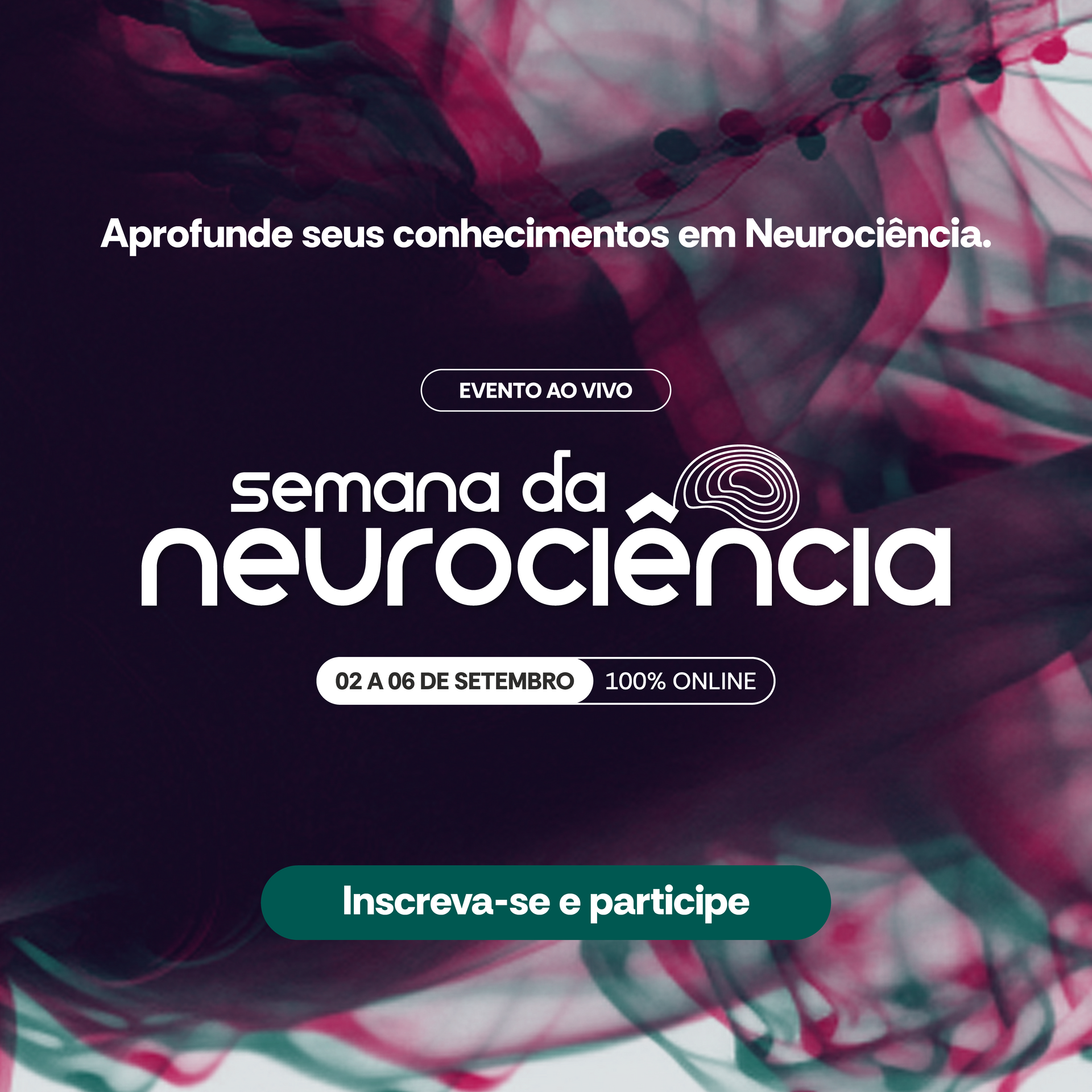 An advertisement for semana da neurociencia in portuguese