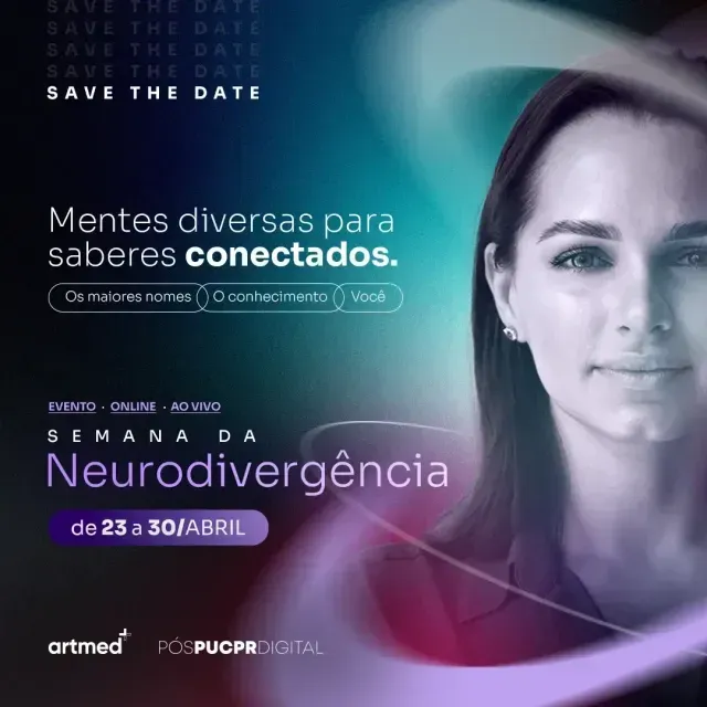 O rosto de uma mulher está em um cartaz que diz 